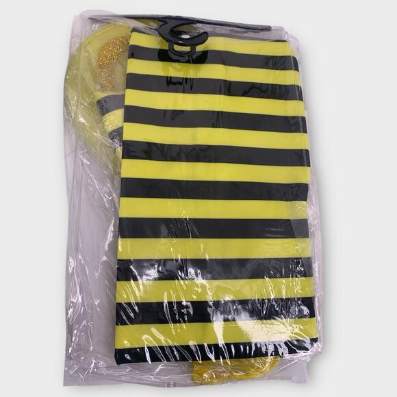 LEG AVENUE Sexy Bumble Bee Dress Wings Headpiece Women's M/L Halloween - Picture 2 of 4